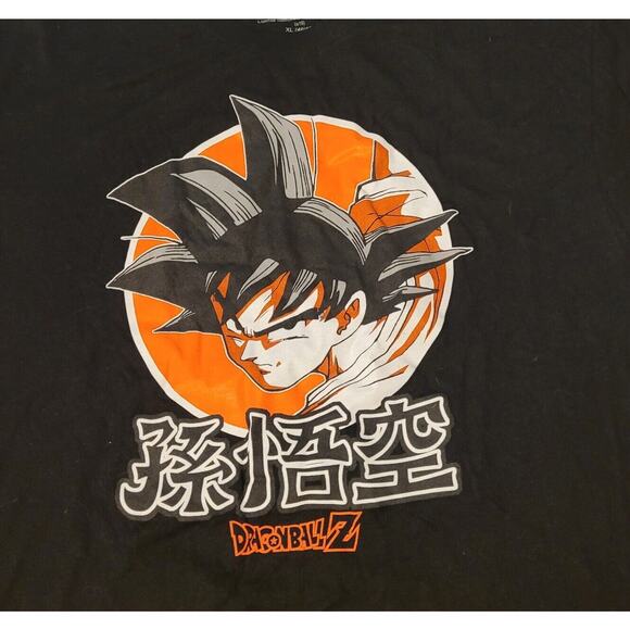 Dragon Ball Z Goku Kanji T Shirt Size XL Men's Black Shirt DBZ Anime - Picture 5 of 6